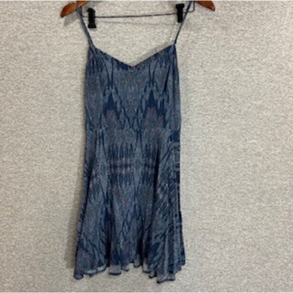 Aeropostale Womens Swing Mini Sundress Sz Small Blue Lightweight Boho Sleeveless - Picture 11 of 12